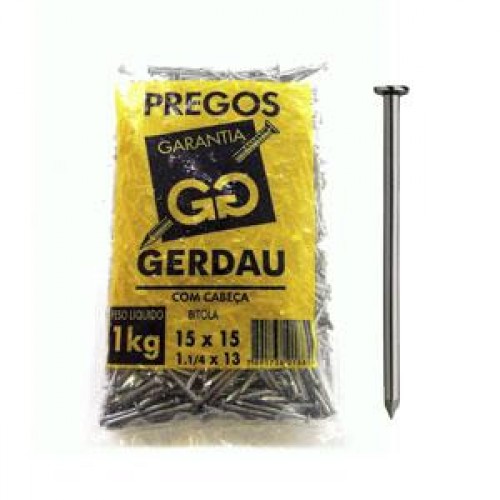 PREGO COMUM GERDAU 6 X 6 C/CABECA KG 1 PREGO COMUM GERDAU 6 X 6 C/CABECA KG 1