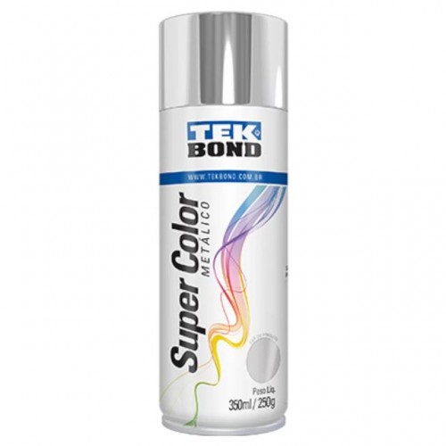 TINTA SPRAY TEKBOND METALICA CROMADO 350ML PC 1 TINTA SPRAY TEKBOND METALICA CROMADO 350ML PC 1