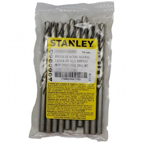 BROCA ACO RAPIDO STANLEY 5.00MM STA50050B PC 10 BROCA ACO RAPIDO STANLEY 5.00MM STA50050B PC 10
