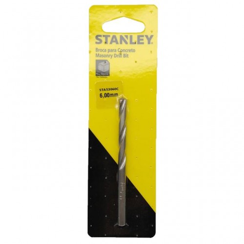 BROCA VIDEA STANLEY (D) 6.00MM  CARTELA STA53060C PC 1