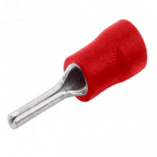 TERMINAL PRE-ISOL PINO SFORPLAST 0.5X1.5MM VERMELHO (C/100) 4802(0060) PT 1