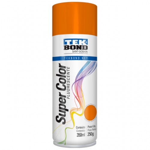 TINTA SPRAY TEKBOND FLUORESCENTE LARANJA 350ML > PC 1