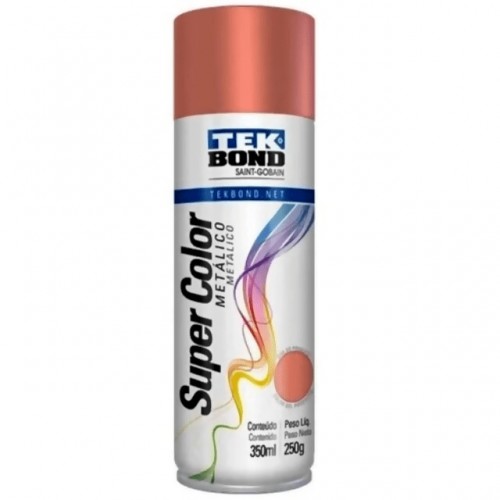 TINTA SPRAY TEKBOND METALICA ROSE GOLD 350ML PC 1 TINTA SPRAY TEKBOND METALICA ROSE GOLD 350ML PC 1