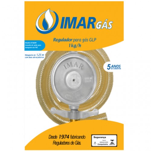 REGULADOR DE GAS IMAR C/MANG 1.25M 728/05  (1KG/H) PC 1