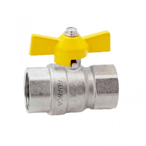 REGISTRO DE GAS RETO ALIANCA FEMEA/FEMEA BORBOLETA 1/2 NPT 550/4 PC 1 REGISTRO DE GAS RETO ALIANCA FEMEA/FEMEA BORBOLETA 1/2 NPT 550/4 PC 1