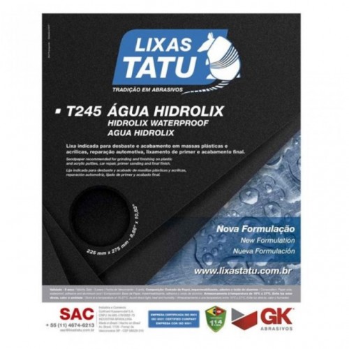 LIXA D AGUA TATU HIDROLIX 2500 PC 50 LIXA D AGUA TATU HIDROLIX 2500 PC 50