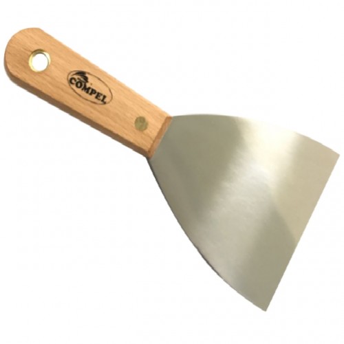 ESPATULA COMPEL INOX 100MM CABO MAD 1.2654 PC 1