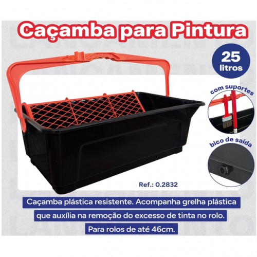 BANDEJA CACAMBA P/TINTA COMPEL 25L 0.2832 PC 1 BANDEJA CACAMBA P/TINTA COMPEL 25L 0.2832 PC 1