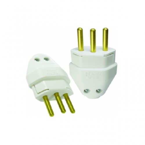 PINO MACHO(10A) 2P+T RADIAL BRANCO 1501140 PC 10