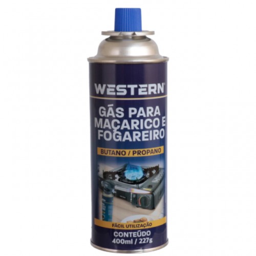 GAS MACARICO/FOGAREIRO WESTERN 400ML GI-4001 PC 1 GAS MACARICO/FOGAREIRO WESTERN 400ML GI-4001 PC 1