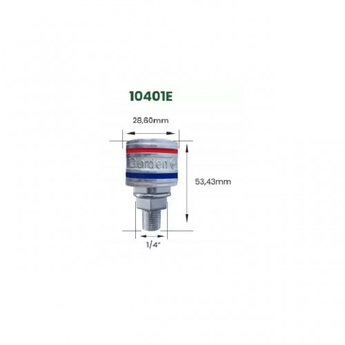 ENGATE RAPIDO METAL GARDEN AR ZAMAC CROM 1/4 ROSCA MACHO NPT 10401E PC 1 ENGATE RAPIDO METAL GARDEN AR ZAMAC CROM 1/4 ROSCA MACHO NPT 10401E PC 1
