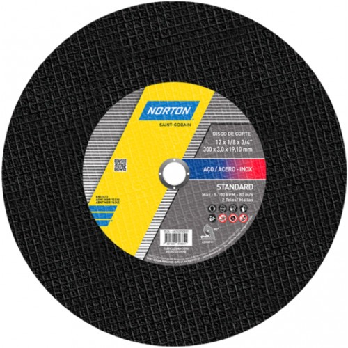 DISCO CORTE NORTON STANDARD 12X1/8X3/4 66252850817 PC 1 DISCO CORTE NORTON STANDARD 12X1/8X3/4 66252850817 PC 1