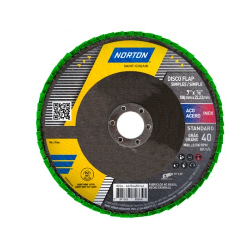 DISCO FLAP NORTON STANDARD 7 040 66254450146 PC 1 DISCO FLAP NORTON STANDARD 7 040 66254450146 PC 1