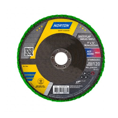 DISCO FLAP NORTON STANDARD 7 120 66254450149 PC 1 DISCO FLAP NORTON STANDARD 7 120 66254450149 PC 1