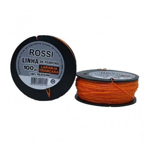 LINHA PEDREIRO TRANC ROSSI LARANJA 100M PC 12 LINHA PEDREIRO TRANC ROSSI LARANJA 100M PC 12