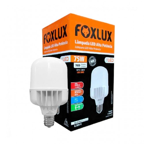 LAMP.LED FOXLUX 75W 6500K A. POTENCIA (BCO) PC 1 LAMP.LED FOXLUX 75W 6500K A. POTENCIA (BCO) PC 1