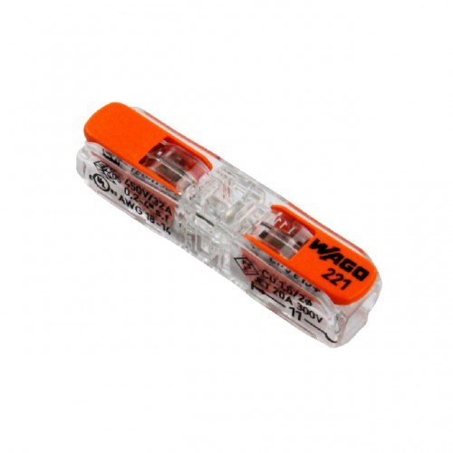 CONECTOR EMENDA WAGO TP CARTELA 4MM EM LINHA 32A 221-2411 C/2 UNID. 60513060 PC 1 CONECTOR EMENDA WAGO TP CARTELA 4MM EM LINHA 32A 221-2411 C/2 UNID. 60513060 PC 1